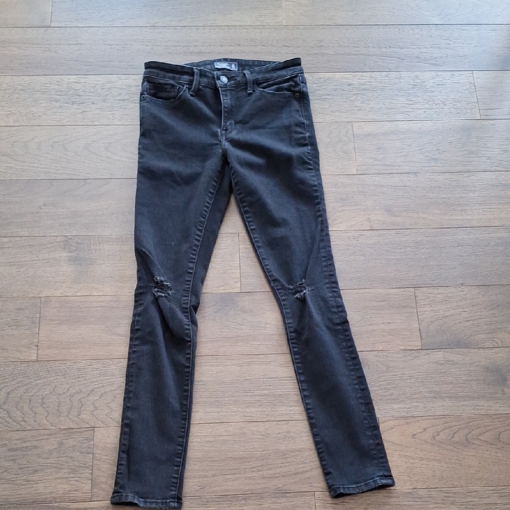 A&F black skinny jeans. 24